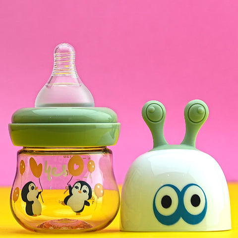 Yes Cute Anti-Colic Baby Bottle with Animal Design - 90ml