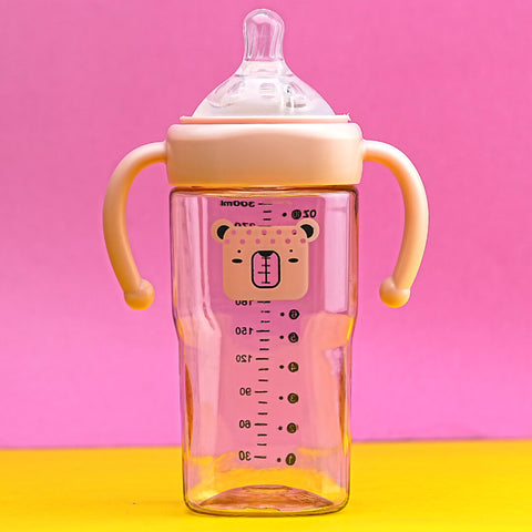 3-in-1 Multifunctional PPSU Baby Bottle with Straw and Handle