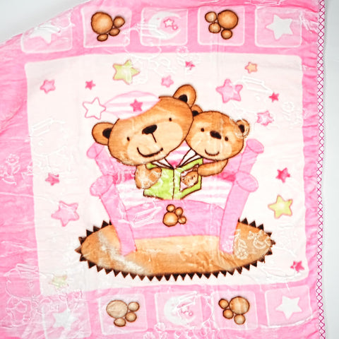 Sleepy Bears Baby Blanket (105x135cm) - Soft and Cozy