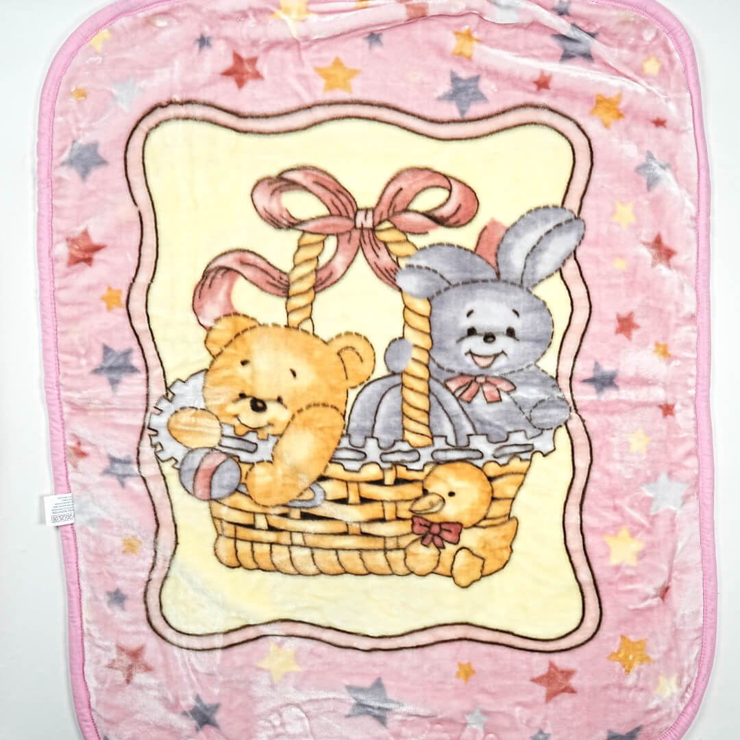 Playful Pals Baby Blanket (100x130cm) - Soft and Cozy